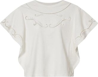 Isabel Marant T-shirts - Dames - Tops - Beige - Maat: L Katoen