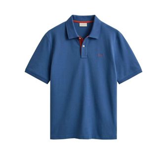 GANT Short Sleeve Contrast Pique Polo - male - Gant - Polo Shirts - Blue - 2XL - Tops