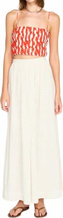 Mirth Puglia Cropped Tank Top In Cherry Hopscotch