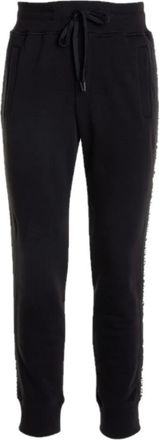 Versace Jeans Couture Heren, Broeken, Zwart, Maat: XS Fleece