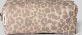Studio Noos Etui mit Allover-Animal-Print Modell Pouch in Beige, Gr&ouml;&szlig;e 1