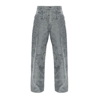 Amiri Straight Jeans, male, Gray, Size: W29 Bandana Baggy Jeans