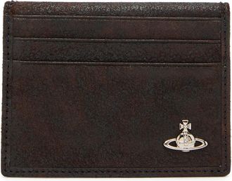Vivienne Westwood Man Leather Card Holder - Brown - One Size