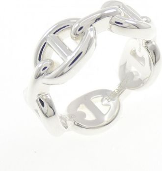 Herm&egrave;s Silver Silver 925 Band Ring (Pre-Owned)