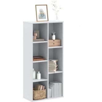 vidaXL Libreria Bianca 50x25x105 cm in Legno Multistrato - Vidaxl