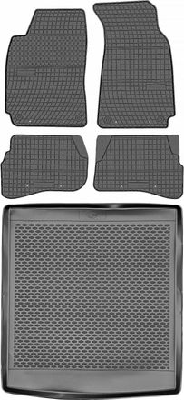 OEM Juego De Alfombrillas De Goma Para Coche Y Maletero Para Volkswagen Passat B5 Kombi (1996-2005)