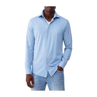 Liu Jo Stretch Poplin Classic Shirt - male - Liu Jo - Casual Shirts - Blue - 3XL - Shirts
