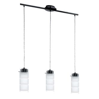 Eglo Lampada A Sospensione, Lampada Da Tavolo Da Pranzo, Lampada A Sospensione, 3 Lampadine, Lampada Da Cucina A Led, Vetro Smerigliato, L 72 Cm Eglo 93904