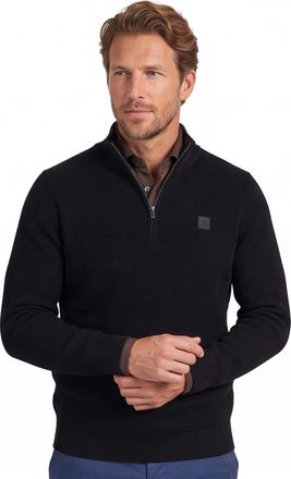State of Art half zip trui donkerblauw gem&ecirc;leerd