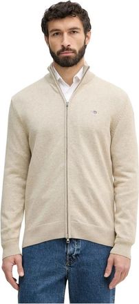 GANT Cardigans - Heren - Vesten - Beige - L - Truien & Vesten