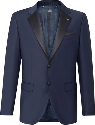 Billionaire Boys Club Super Slim Fit Blazer - Heren - Blazers - Blauw - L - Wol - Jassen