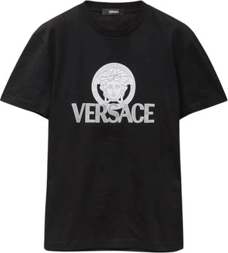 Versace Medusa Logo T-Shirt - male - Versace - T-Shirts - Black - 2XL - Tops