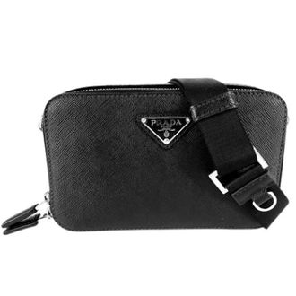Prada unisex, Pre-owned, Zwart, Maat: ONE Size Leer