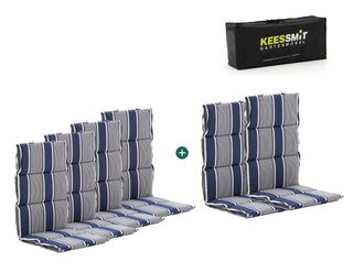 Kees Smit Madison Fiber hoog tuinkussen set van 6
