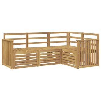 vidaXL Juegos De Sof&aacute;s 4 Pcs Blanco 187,5 X 128,5 X 73 Cm Vidaxl