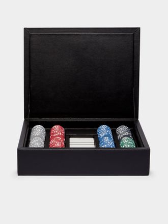 Riviere Eva Woven Leather Poker Case