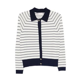 Liu Jo Cardigans, female, White, Size: XS Striped Cardigan