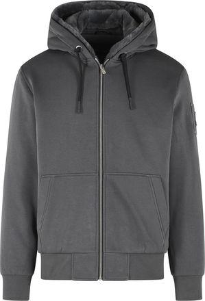 Moose Knuckles Signature Grey Cotton Blend Moose Knuckles Sweatshirt with Removable Insert