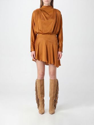 Isabel Marant Mini abito Neline a collo alto con orlo asimmetrico