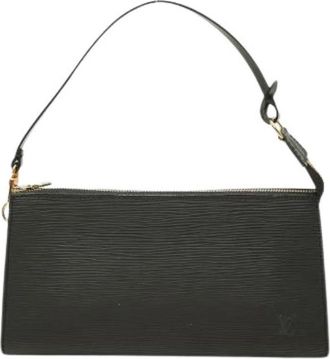 Louis Vuitton Pre-owned Epi Pouch - Dames - Vintage Schoudertas - Zwart - ONE Size - Leer - Vintage