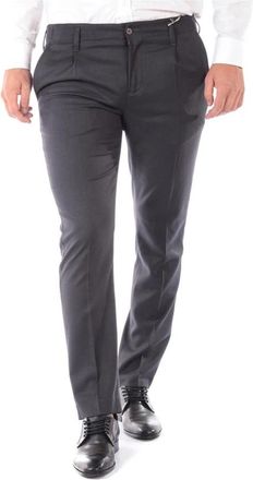 Daniele Alessandrini Jeans - Heren - Nette broeken - Grijs - L - Polyester - Broeken