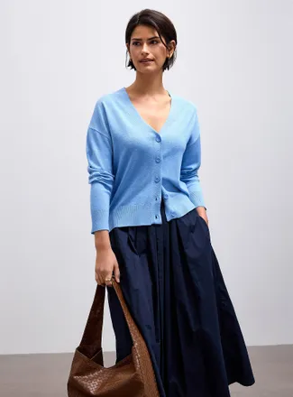 b.young Womens Plain soft knit Cardigan Sweater