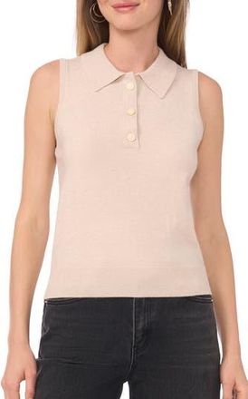 1.State Sleeveless Polo in Muted Taupe at Nordstrom Rack, Size Xx-Small