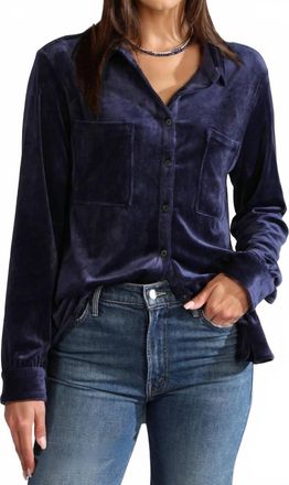 Dansko Plush Maeve Shirt In Navy