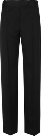 Isabel Marant Lusia Broek - Dames - Straight fit broeken - Zwart - 2XS - Wol - Broeken
