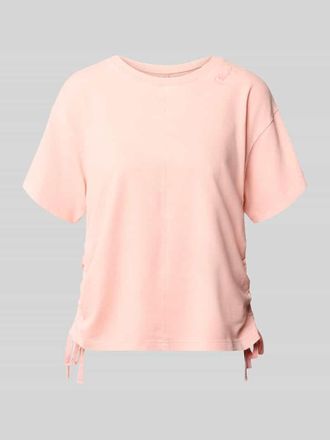 Marc Cain Sweatshirt mit seitlichen Kordelz&uuml;gen in Rosa, Gr&ouml;&szlig;e 34