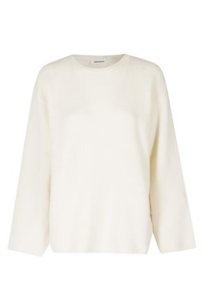 Low Classic Ivory Wool Round-Neck Pullover Sweater