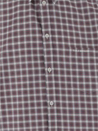 Balenciaga Mens Shirt Wrong Sleeve Cotton Multicolour