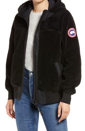 Canada Goose Simcoe Fleece Hoodie in Black at Nordstrom, Size X-Small