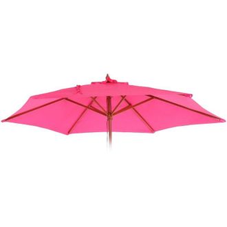 Hhg Non utilizzato] Telo copertura ricambio per ombrelloni rotondi Florida &oslash; 300cm, rosa