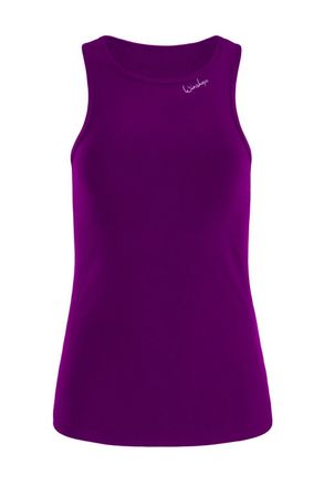 Winshape Tanktop WINSHAPE AET134LS, Damen, Gr. XXL, lila (schwarz plum), 85% Polyester, 15% Elasthan, Rundhals, Tops Tanktop, Functional Soft and Light