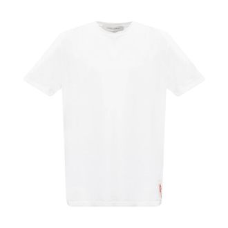 Golden Goose T-Shirts, male, White, Size: XL T-shirt with logo