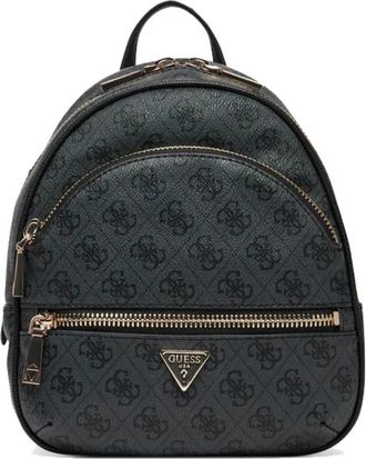Guess Moderne Compacte Rugzak Manhattan II - Dames - Rugzakken - Grijs - ONE Size - Leer - Tassen