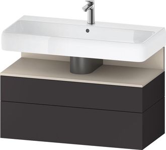 Duravit Duravit - Qatego Mueble Bajo Lavabo, 1 Extra&iacute;ble Y 1 Caj&oacute;n