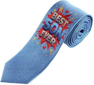 Trafalgar Store Boys Best Son Ever Novelty Silk Necktie in Blue at Nordstrom
