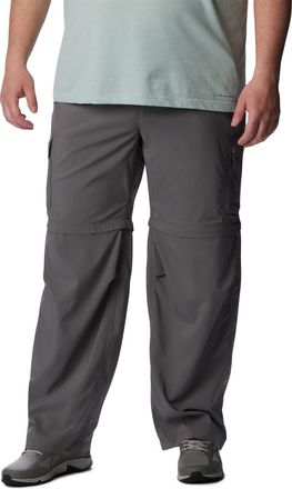Columbia Mens Silver Ridge Utility Convertible Pant, City Grey, 46W x 30L Big