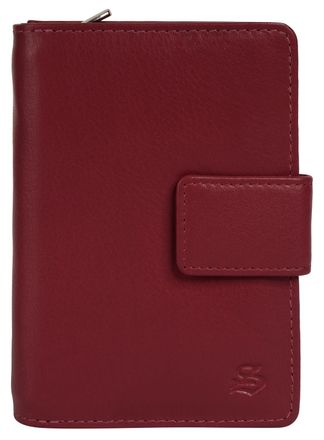 Szuna Geldb&ouml;rse SZUNA, Damen, rot, Leder, gepflegt, Kleinlederwaren Geldb&ouml;rse, echt Leder