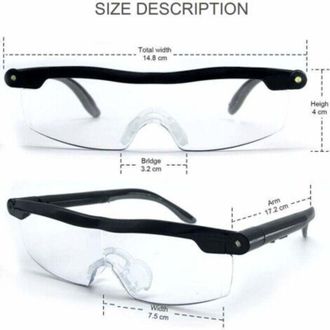 OEM Occhiali Da Lettura - Potente Lente DIngrandimento Con Luce Led, Ingrandimento 160%, Ideale Per Leggere, Lavori Di Precisione, Riparazioni, Cucito, Or