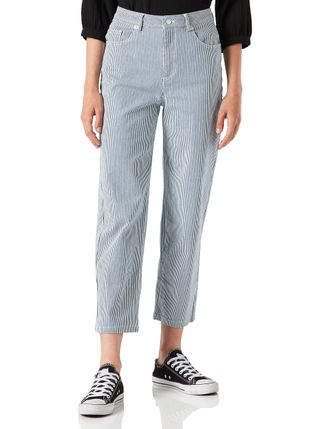 Part Two Womens JudyPW JE Jeans Classic fit Pants, Blue Stripe, 34