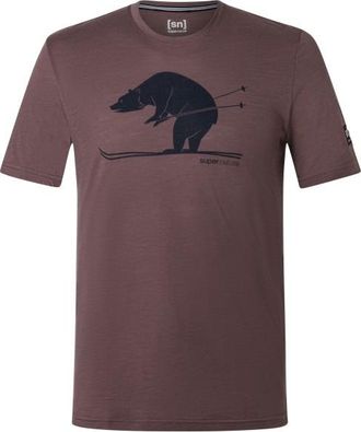 super.natural Ski Karl Tee Merinoshirt f&uuml;r Herren | lila