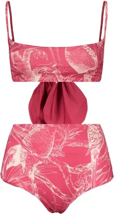 Red Valentino Badmode, Dames, Roze, L, Polyester, Elegante Bikiniset