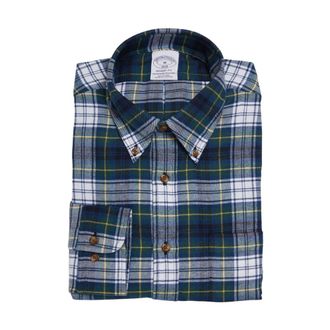 Brooks Brothers Regent Regular-fit Sport Shirt - Heren - Casual Overhemden - Blauw - M - Katoen - Overhemden