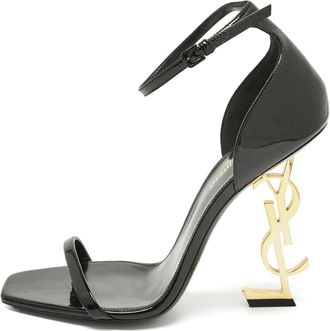 Saint Laurent Sandali Opyum in pelle di vitello - Nero