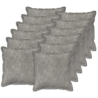 vidaXL Federa 12 Pcs Houten Grigio Chiaro 45 X 45 Cm Vidaxl