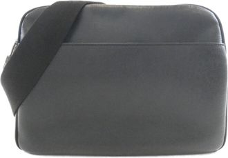 Louis Vuitton Ardoise Leather Shoulder Bag (Pre-Owned)