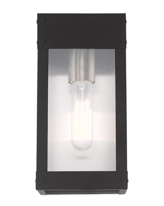 Livex Lighting 1-Light Black Outdoor Wall Lantern